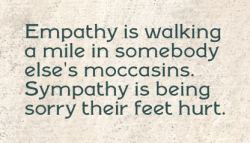 The difference between empathy and sympathy
